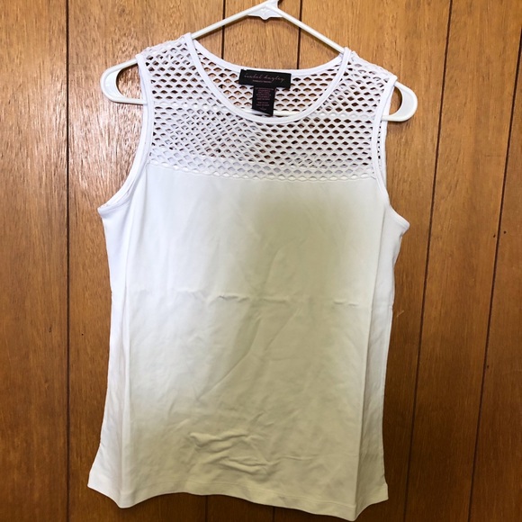 Isabel Hayley sleeveless top mesh detail S - Picture 2 of 8